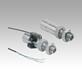 Indexing plungers, stainless steel, pneumatic, Form A, single-acting, pneumatic extension