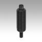 Indexing plungers, steel or stainless steel, without collar, with threaded pin, no locknut