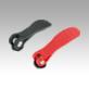 Cam levers, plastic, with internal thread, plastic-metal thrust washer
