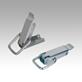 Latches, steel or stainless steel, with draw bail for up to 2000N, fastening holes concealed