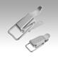 Latches, steel or stainless steel, with draw bail for up to 300N, fastening holes concealed
