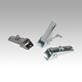 Latches, steel or stainless steel, with adjustable metal plate hook for up to 1000N, fastening holes visible, short version