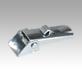 Latches, steel or stainless steel, with metal plate hooks for up to 1000N, fastening holes visible, short version, Form B, with lock