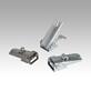 Latches, steel or stainless steel, with adjustable metal plate hook for up to 1000N, fastening holes concealed, short version
