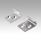 Catch plate for latches with adjustable triangular swing bail for up to 1000N