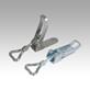 Latches, steel or stainless steel, with adjustable triangular swing bail for up to 1000N, fastening holes visible