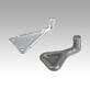 Catch plates for latches with adjustable draw bail for up to 30500N, heavy-duty version