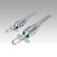 Latches, steel, with adjustable draw bail for up to 30500N, fastening holes on the side, heavy-duty version