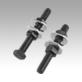 Clamping spindles rigid