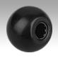 Ball knobs, smooth, DIN 319 enhanced, Form L, with clamping sleeve