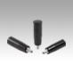 Taper grips, revolving, plastic (thermoset), threaded insert steel or stainless steel