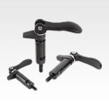 Hook clamps with collar and cam lever