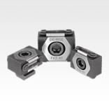 Wedge clamps, jaw faces serrated