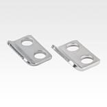 Catch plates for latches with spring clip for up to 500N