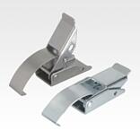 Latches, steel or stainless steel, with spring clip for up to 500N, fastening holes concealed