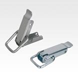 Latches, steel or stainless steel, with draw bail for up to 2000N, fastening holes concealed