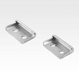 Catch plates for latches with adjustable metal plate hooks for up to 4000N, long version