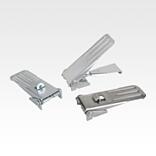Latches, steel or stainless steel, with adjustable metal plate hooks for up to 4000N, fastening holes concealed, long version