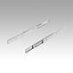 Stainless steel telescopic slides for side mounting, full extension, load capacity up to 80 kg