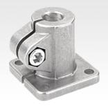 Tube clamps, base, aluminium