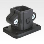 Tube clamps, base, plastic
