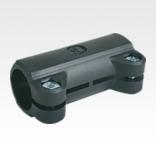 Tube clamps, straight, plastic