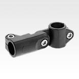 Tube clamps, swivel, plastic