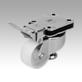 Elevating castors with integrated machine foot