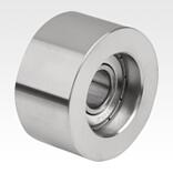 Guide rollers, steel, cylindrical