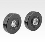 Guide rollers, plastic, cylindrical without pins