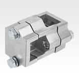 Tube clamps, cross, aluminium