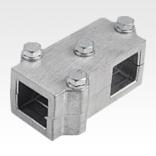 Tube clamps T-angle aluminium