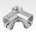 Tube clamps, right-angle, aluminium