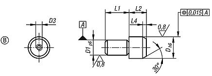 Locating pins removeable Form B