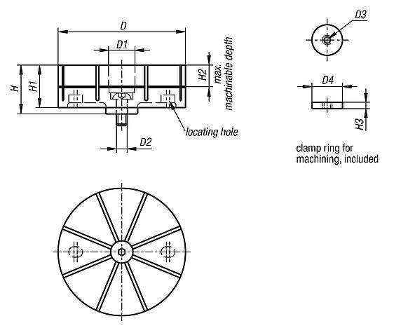 Collets for external clamping