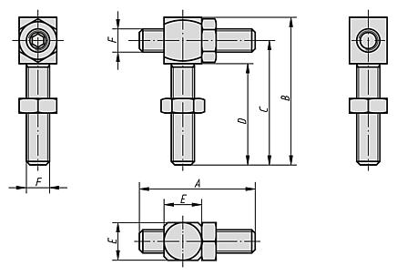 Screw stop adjustable