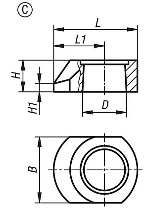 Upínací rameno pro otočný upínač, hydraulické, provedení C