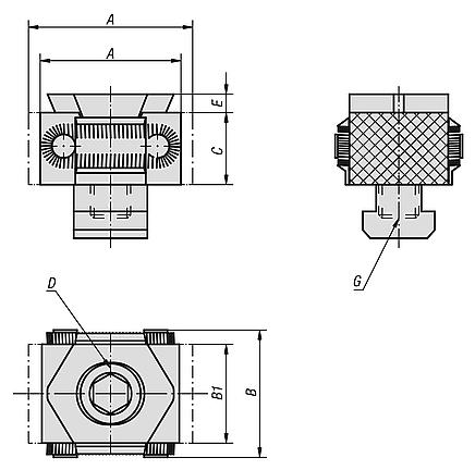 Wedge clamps, jaw faces serrated