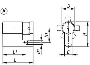 Profile half-cylinder locks for swivel grips, Form A