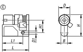 Profile half-cylinder locks Form C for swivel grip