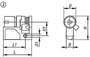 Profile half-cylinder locks for swivel grips, Form J