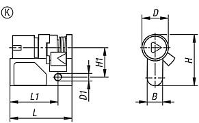 Profile half-cylinder locks for swivel grips, Form K