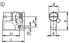 Profile half-cylinder locks Form L for swivel grip
