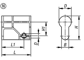 Profile half-cylinder locks Form N for swivel grip