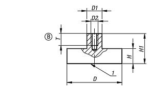 Magnets shallow pot, NdFeB, Form B