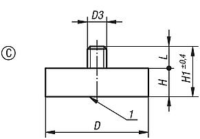Magnets shallow pot, NdFeB, Form C