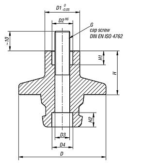 UNILOCK 5-axis reducer adapter system size 50 mm