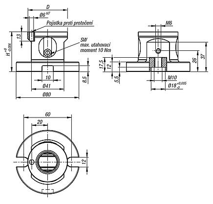 Základní modul UNILOCK, s 5 osami velikost systému 50 mm