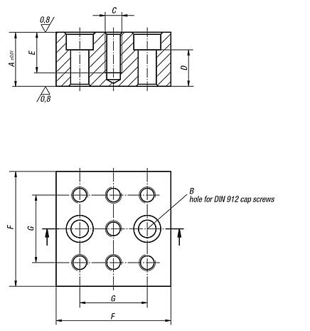 Precision riser blocks Form M