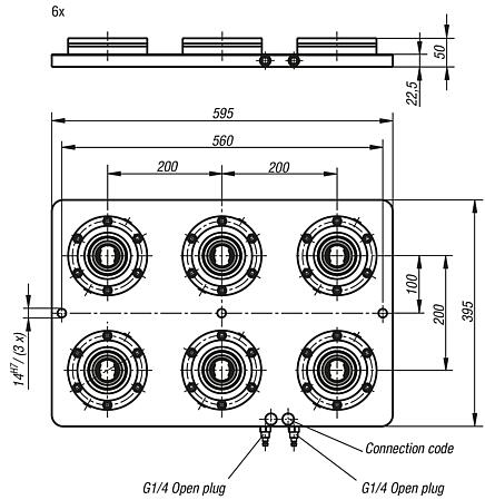 UNILOCK clamping station, 6x